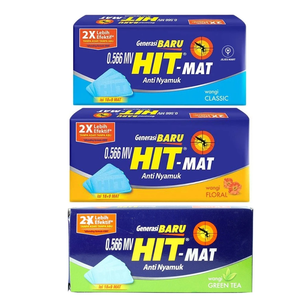 Jual HIT-MAT NEW Elektrik Refill isi 18+9 MAT (27pcs) obat nyamuk Hit ...