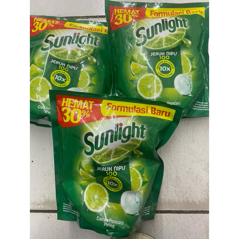 Jual sunlight sabun cuci piring jeruk nipis refil 910 ml | Shopee Indonesia