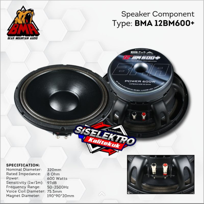Jual Speaker 12 Inch BMA 12BM600+ bma 12bm600 speaker Shopee