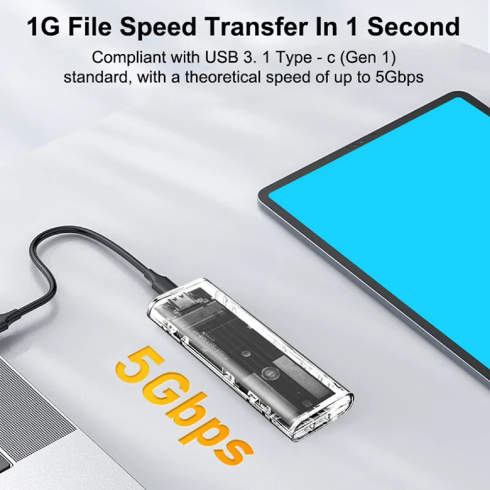 Jual Adaptor M.2 SATA NGFF External SSD Case Enclosure USB 3.1 5Gbps ...