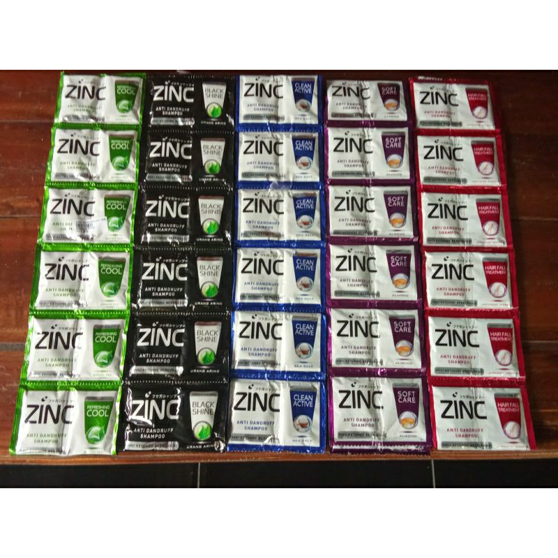 Jual Sampo Zinc sachet 10ml 1Renteng isi 12sachet(24pcs) | Shopee Indonesia