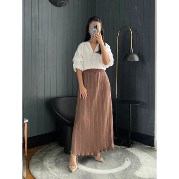 Rok Plisket A Rok Plisket Pleats Rok Plisket Payung Centi Wavy Rok Plisket Payung Wavy