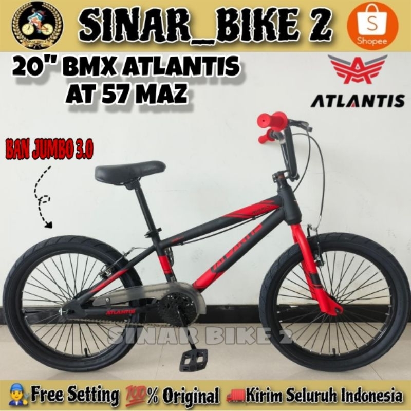Jual Sepeda BMX 20 Inch ATLANTIS 2055 V 2055V // ATLANTIS 57 MAZ Ban ...