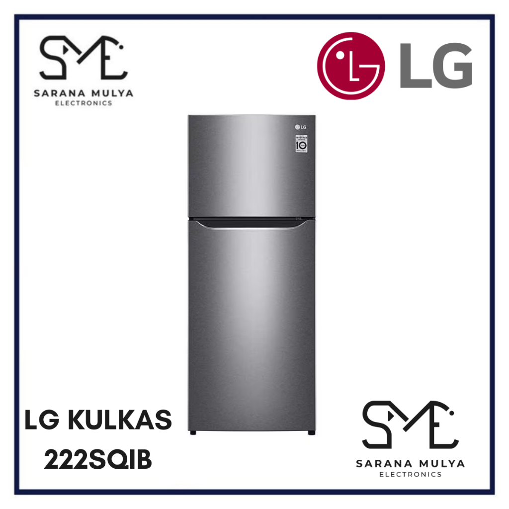 Jual LG KULKAS 2 PINTU 222 SQIB - LEMARI ES 2 PINTU TANPA BUNGA ES 225L ...