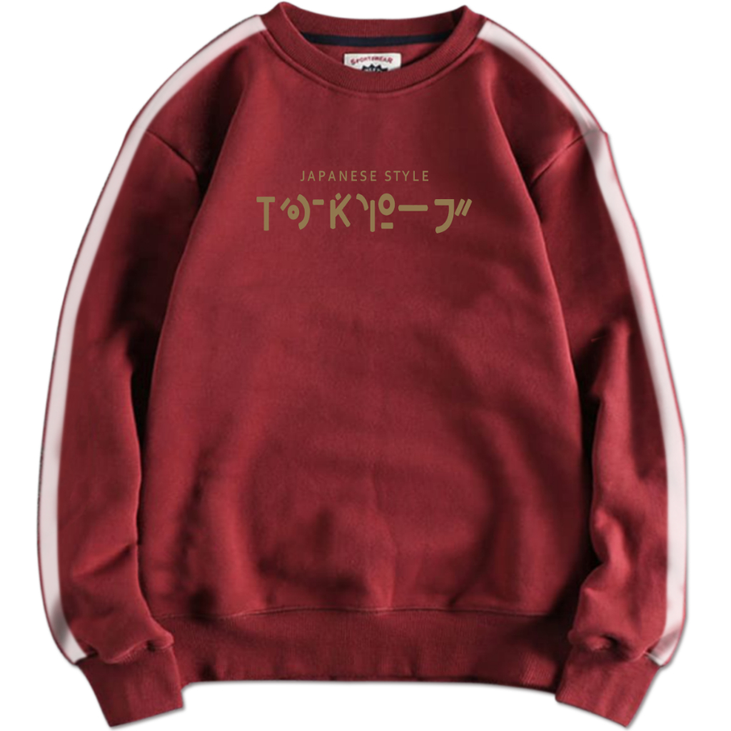 Jual Sweater Big Size Japanese Style Tokyo Crewneck Jumper 