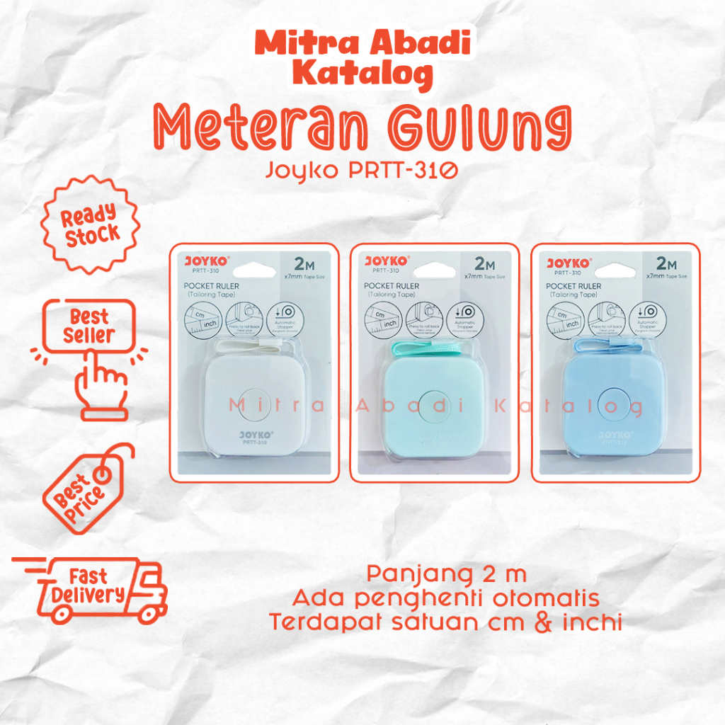Jual METERAN GULUNG JOYKO PRTT-310 / MINI METERAN BAJU METERAN GULUNG ...