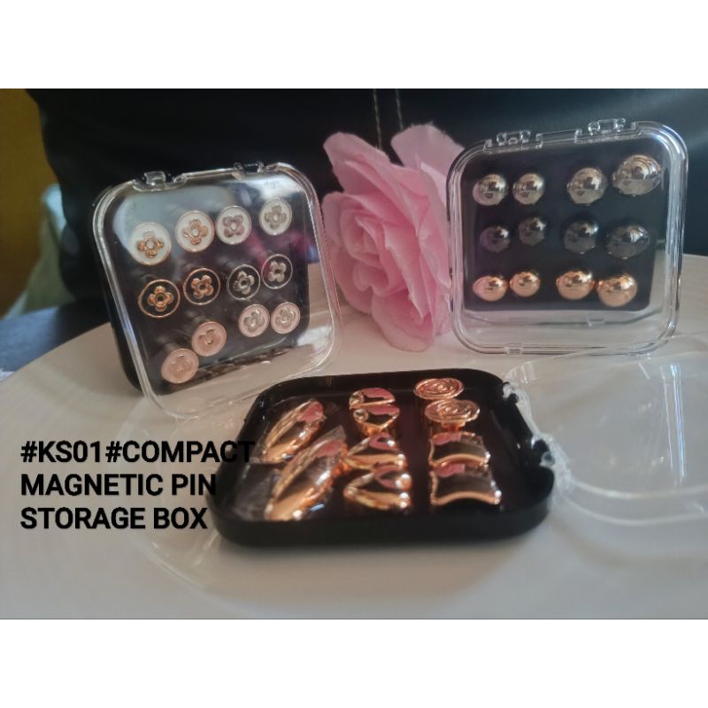 Jual #COMPACT MAGNETIC PIN STORAGE / KOTAK PENYIMPANAN MAGNETIC PIN ...