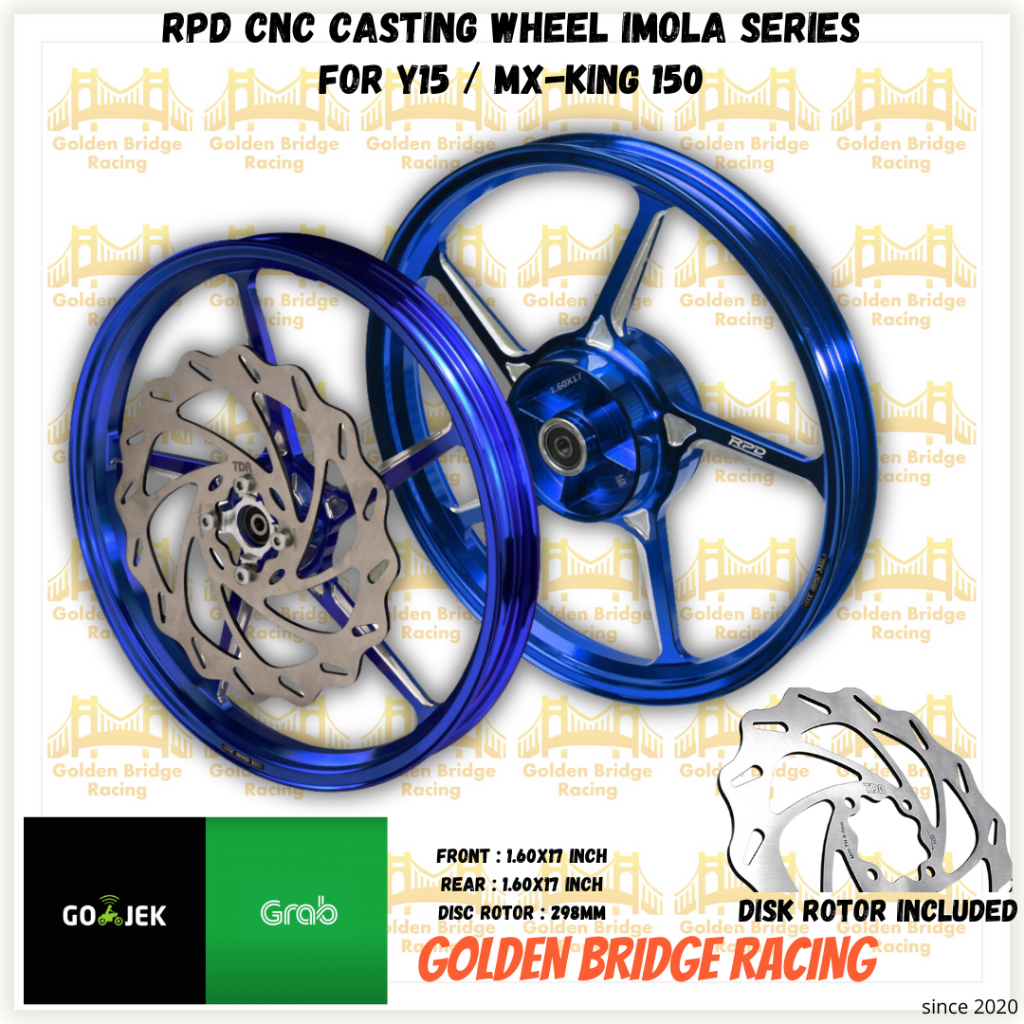 Jual Velg Pelek RPD Racing Wheel Set Imola MX King with TDR Stainless ...