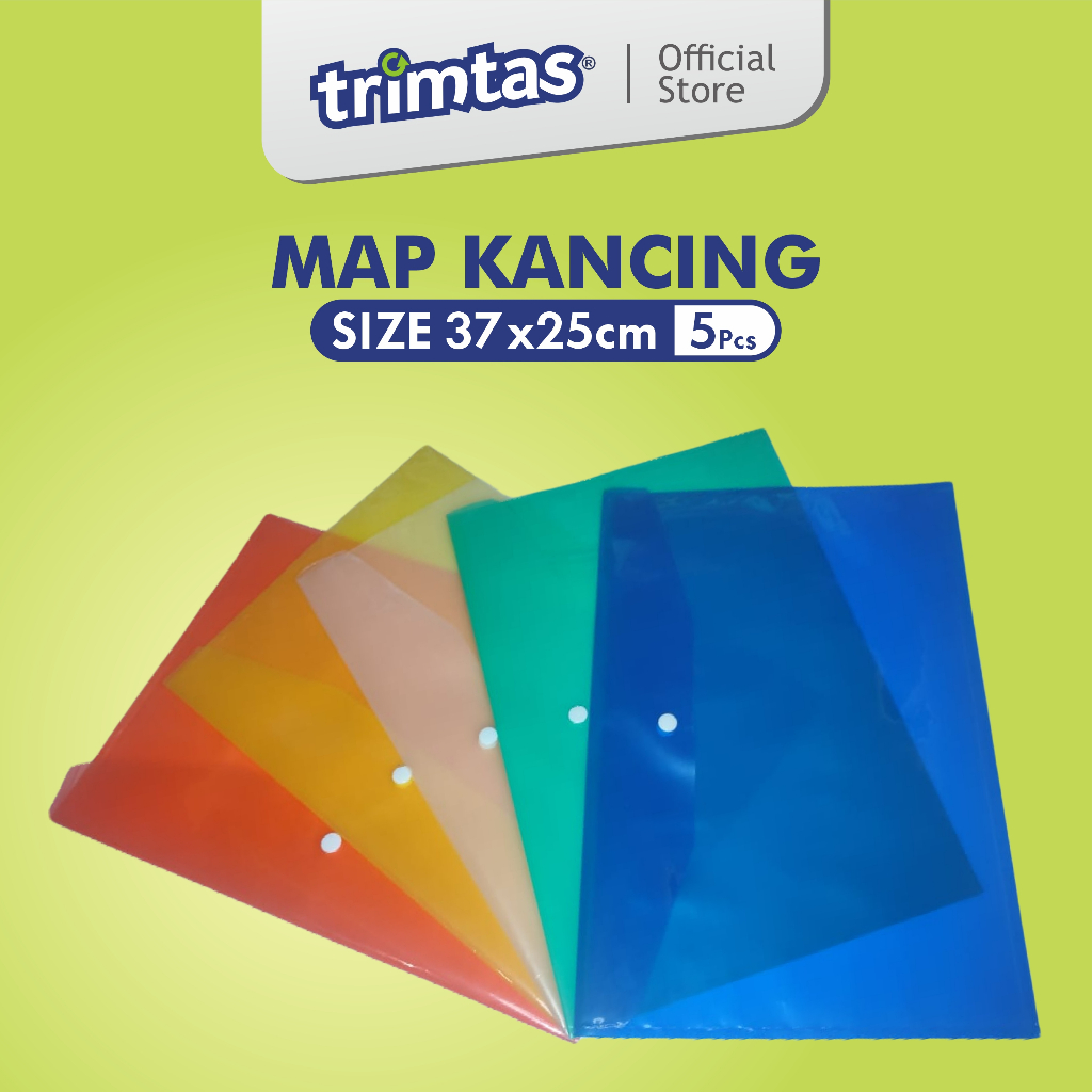 Jual TRIMTAS Map dokumen file tutup kancing isi 5 pcs | Shopee Indonesia