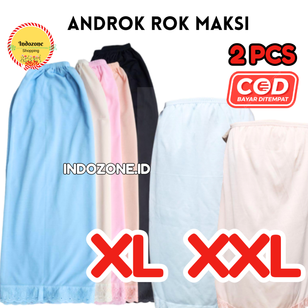 Jual PAKET 2 PCS Androk Dalaman Panjang | Rok Dalaman Panjang | Under ...