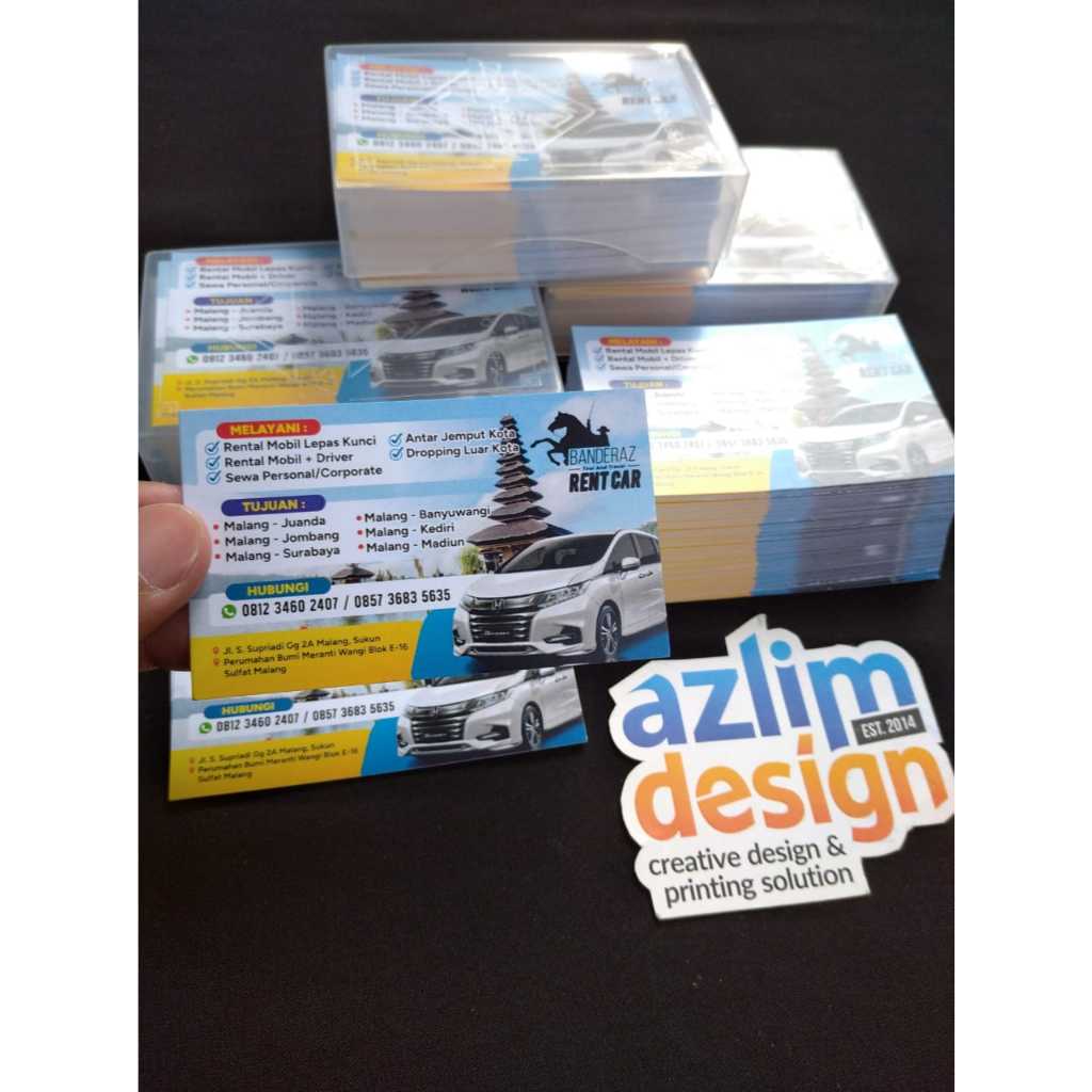 Jual Promo Kartu Nama Free Desain - Business Card 1 SIsi / 2 Sisi ...