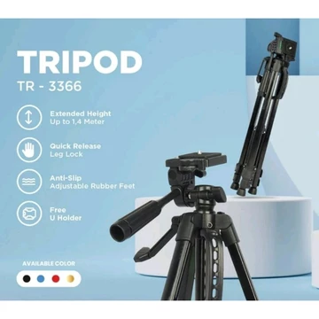 Tripod Camera Hp 3366 Color Tinggi 1 4 Meter