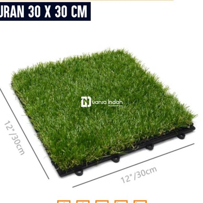 Jual Khusus DECKING TILE RUMPUT SINTETIS SWISS 3 CM | Shopee Indonesia