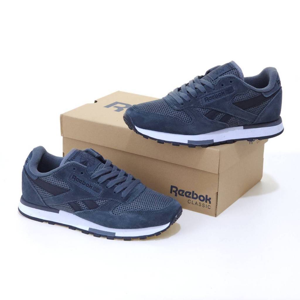 Jual Sneakers Reebok Classics Leather Utility Dark Grey Original (BNIB ...