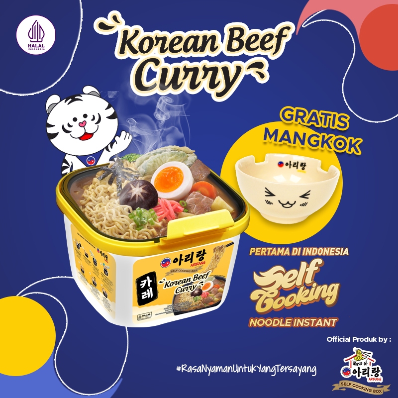 Jual Arirang Self Cooking Box Korean Beef Curry + Mangkok (AR152 ...