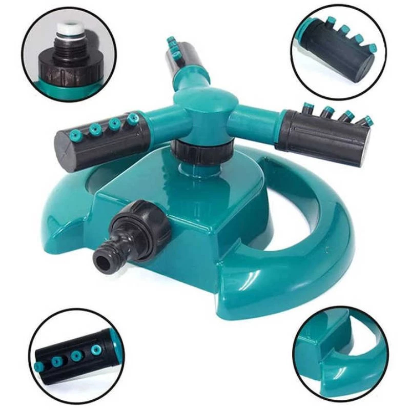 Sprinkler Air Taman 360 Derajat 3 Head Alat Penyiram Tanaman 360 Derajat