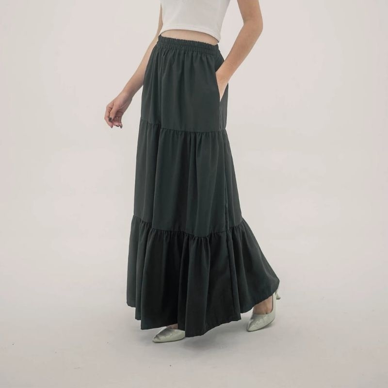 Jual Rok korean style| Rok wanita | Long Skirt | Rok tutu rempel ...