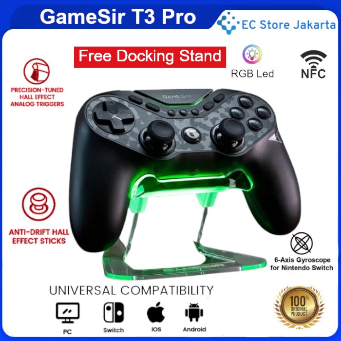 Jual GameSir T3S Gamepad Wireless Game Controller Joystick Switch iOS ...