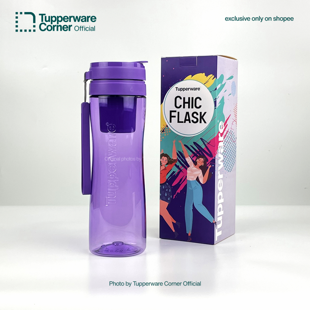 Jual Tupperware CHICK AND FLASK 700ML Warna UNGU | Shopee Indonesia