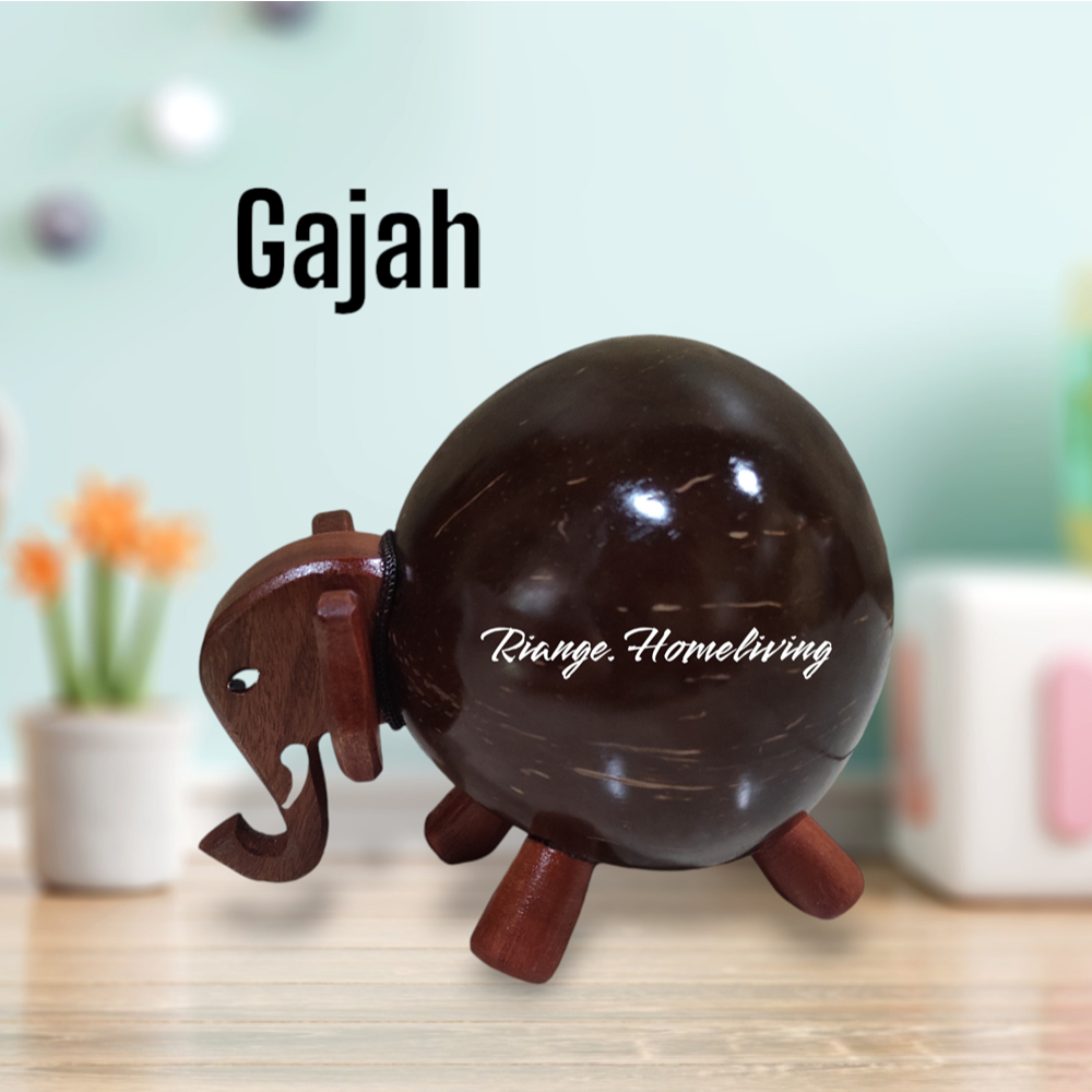 Jual Celengan batok/celengan tempurung kelapa/kerajinan batok/coconut