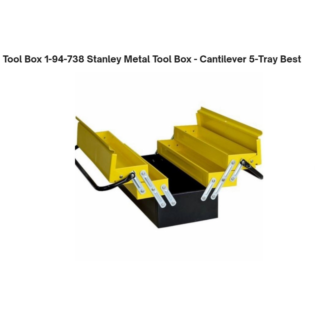 Stanley (1-94-738) 5 TRAY METAL TOOL BOX