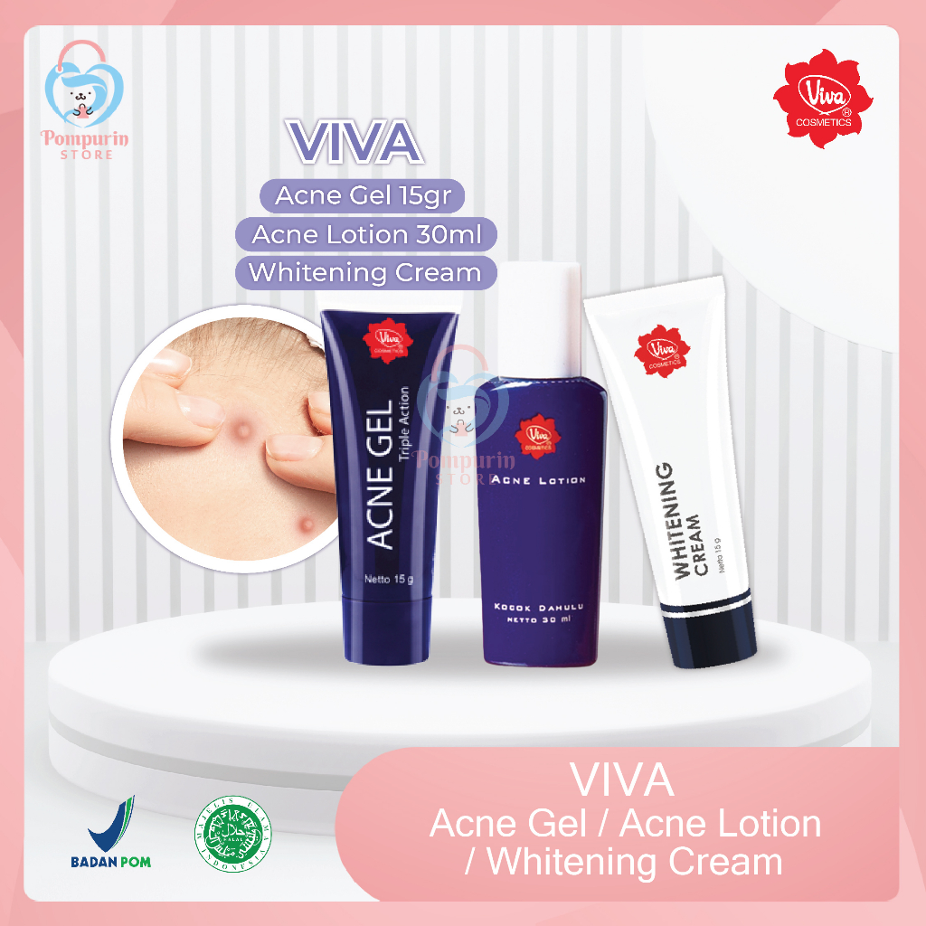 Jual VIVA Acne Gel 15gr / Acne Lotion 30ml (Obat&Treatment Jerawat