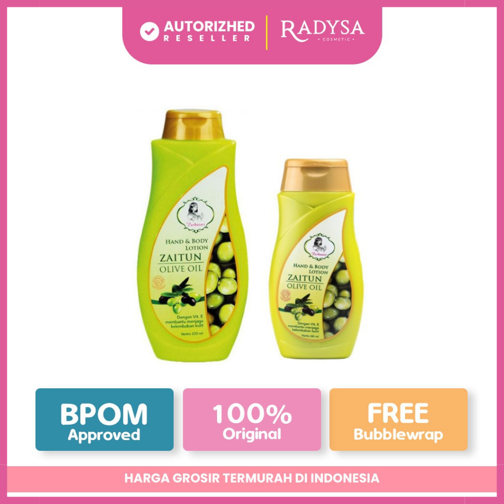 Jual 𝐑𝐀𝐃𝐘𝐒𝐀 Purbasari Hand & Body Lotion Zaitun Body Lotion Olive