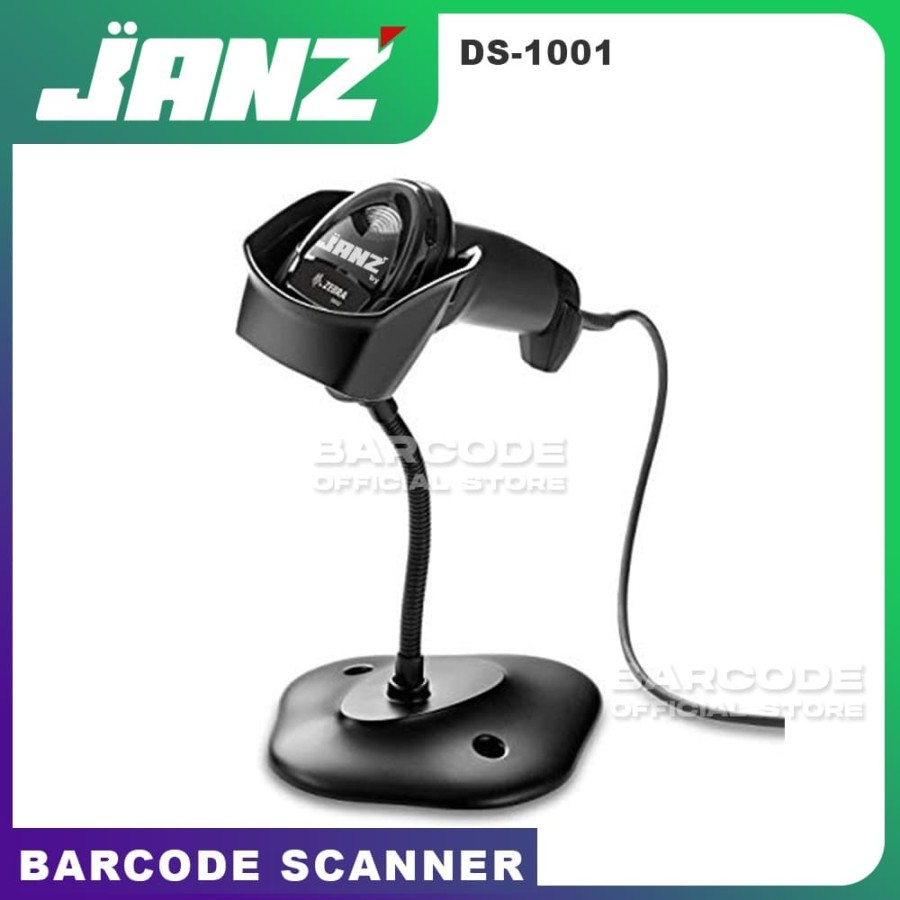 Jual JANZ DS1001 By ZEBRA Barcode Scanner 1D & 2D Setara Zebra DS2208