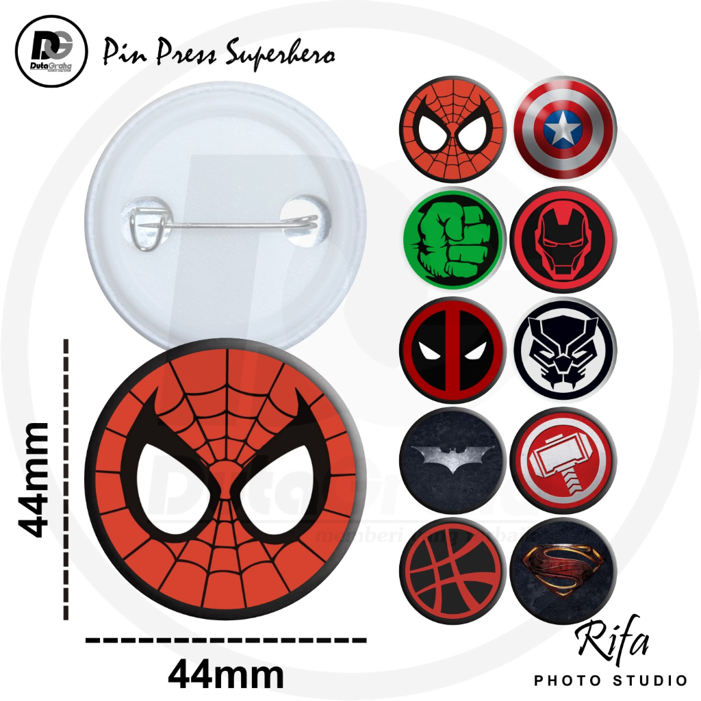 Jual [pin Press] Superhero Marvel Dc Pin Bros Aksesoris Souvenir Dc