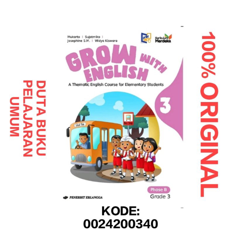 Jual Buku Bahasa Inggris Grow With English SD revisi kls kelas 1 2 3 4 ...