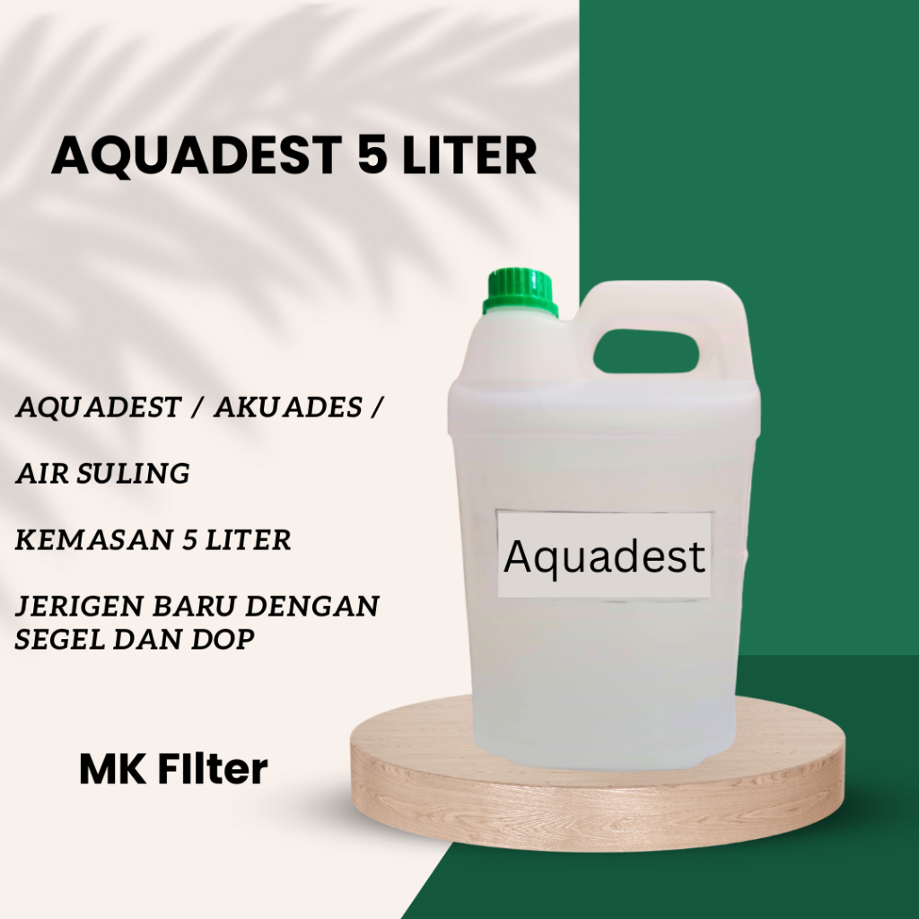 Jual Aquadest Akuades Aquades Air Suling Liter Shopee Indonesia