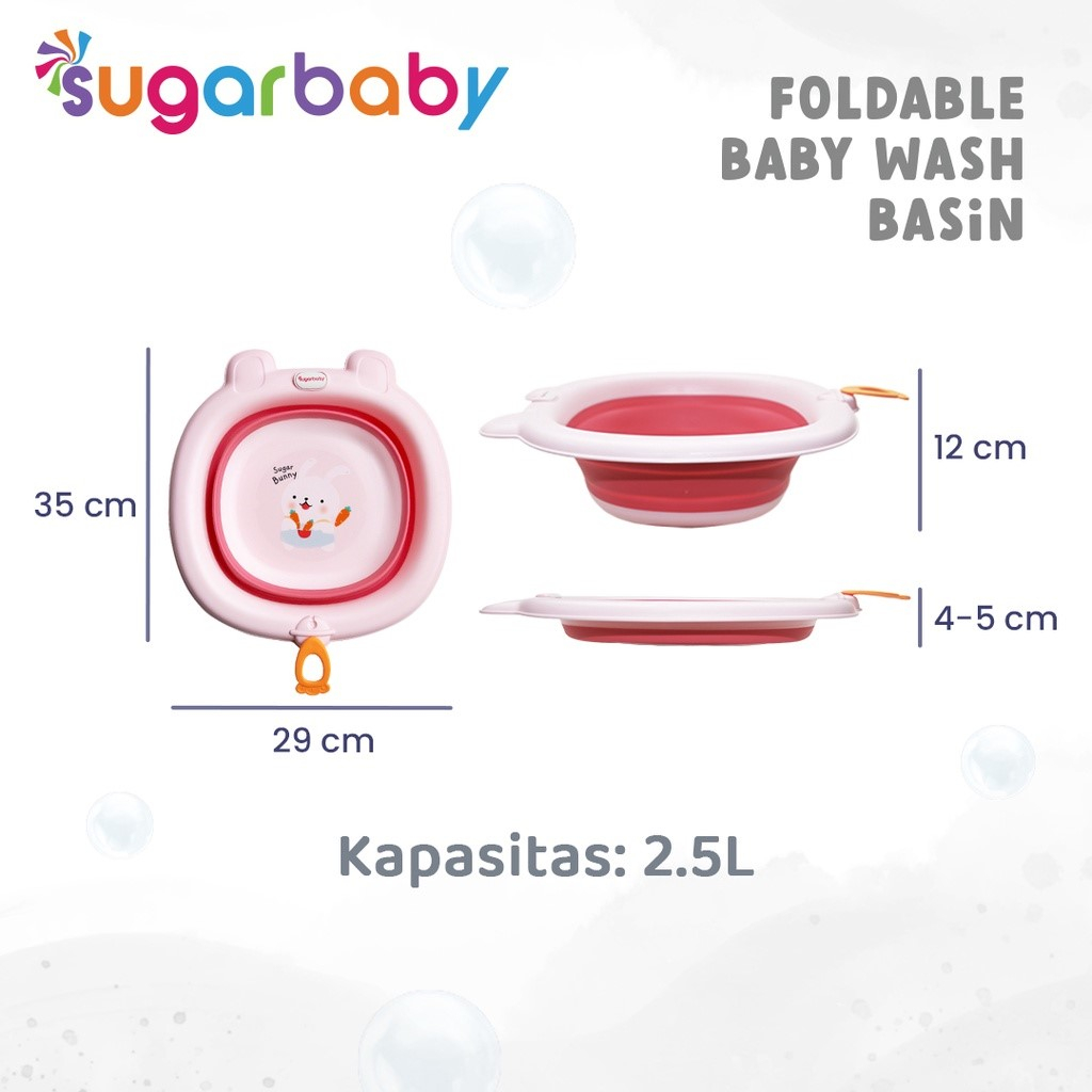Jual Sugar Baby Foldable Baby Wash Basin/Baskom Lipat Bayi/Ember Lipat ...