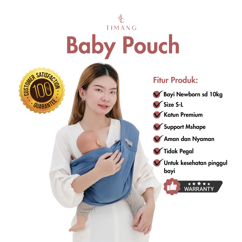 Jual TIMANG Baby Pouch Premium Cotton Gendongan Bayi Shopee Indonesia