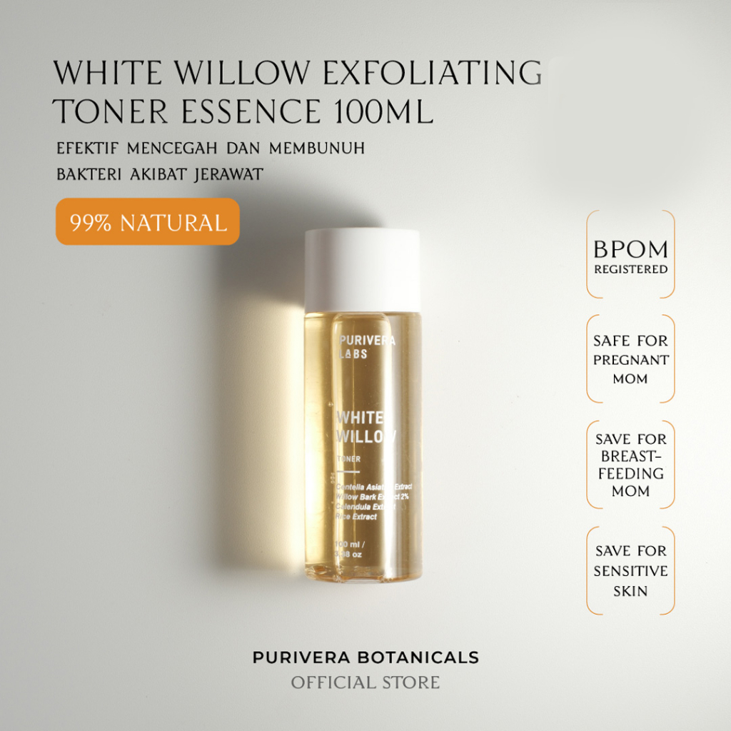Jual White Willow Exfoliating Toner Essence 100 ML PURIVERA