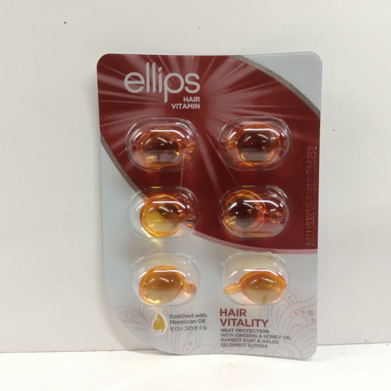 Jual Ellips Vitamin Rambut Isi 6 pcs | Elips Hair Treatment Black Shiny ...