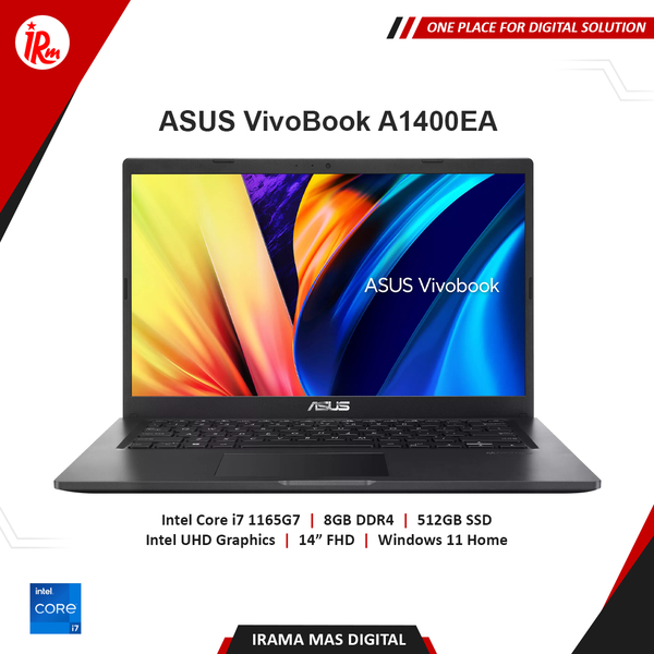 Jual Asus Vivobook 14 A1400ea Intel Core I7 1165g7 8gb 512gb Ssd Fhd W11 Shopee Indonesia 4614