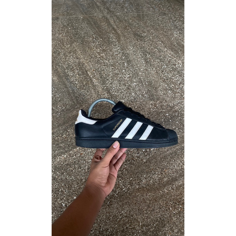 Adidas superstar 1 white black cheap foundation size 6