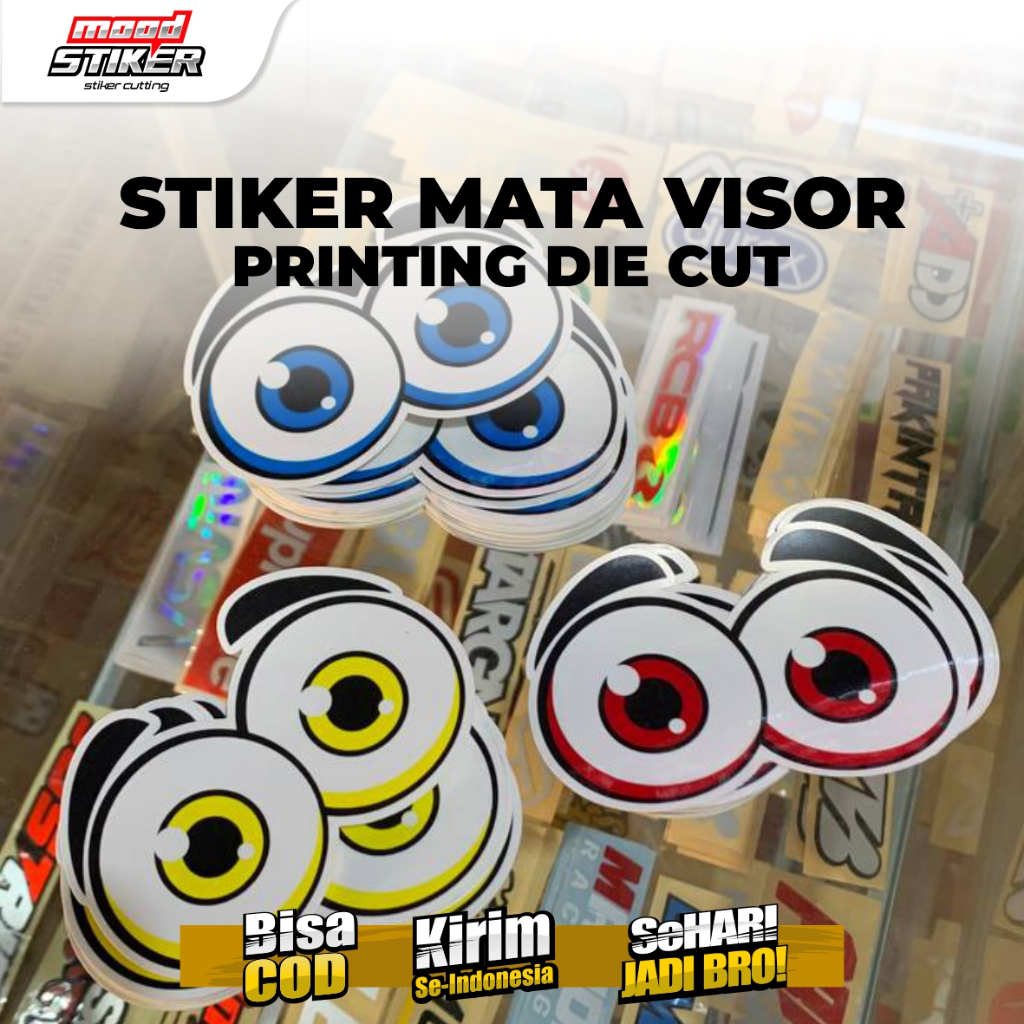 Jual Stiker Mata Visor Printing Shopee Indonesia