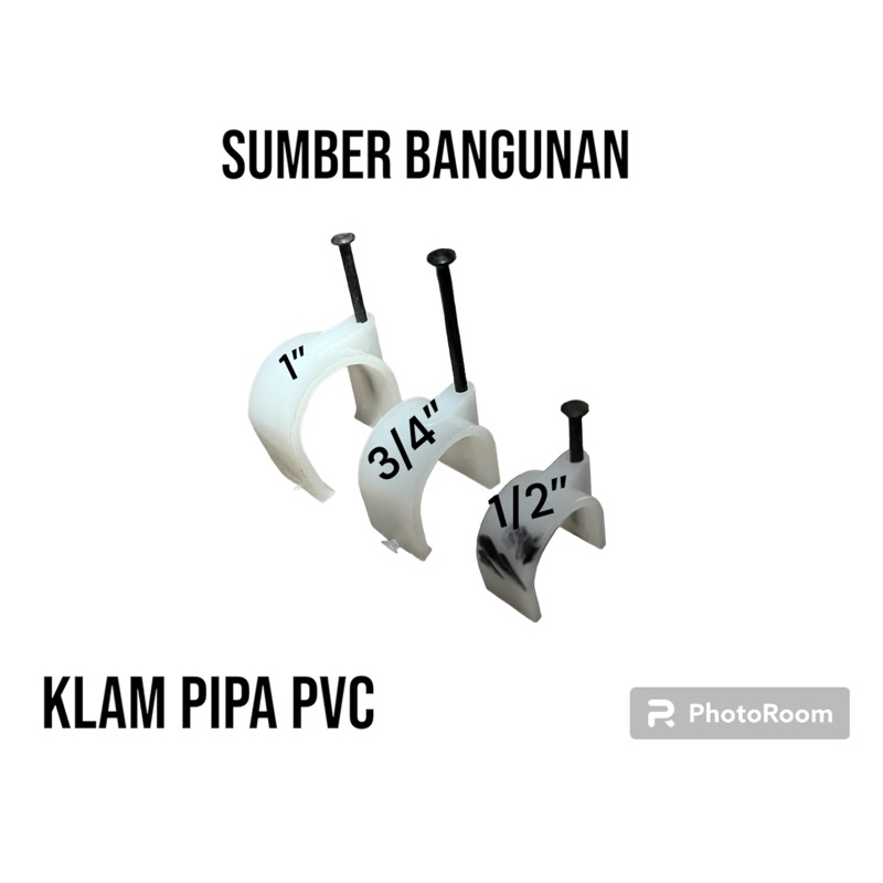 Jual Klem Pipa Pvc Klem Pralon Klem Plastik Harga Per Pcs Shopee