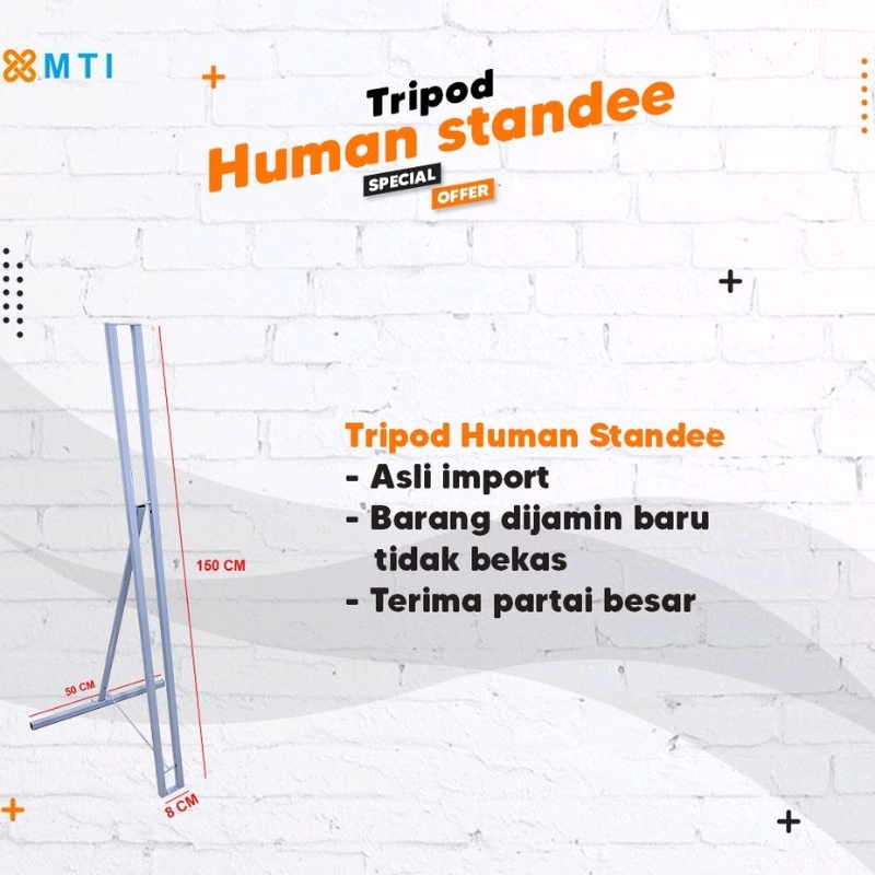 Jual TRIPOD HUMAN STANDEE( HANYA RANGKA )/RANGKA STANDEE Shopee Indonesia