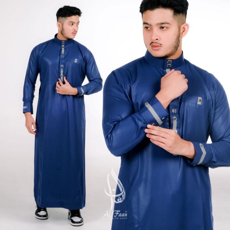 Jual Jubah slimfit pria Gamis pria alfaan jubah gamis muslim pria jubah