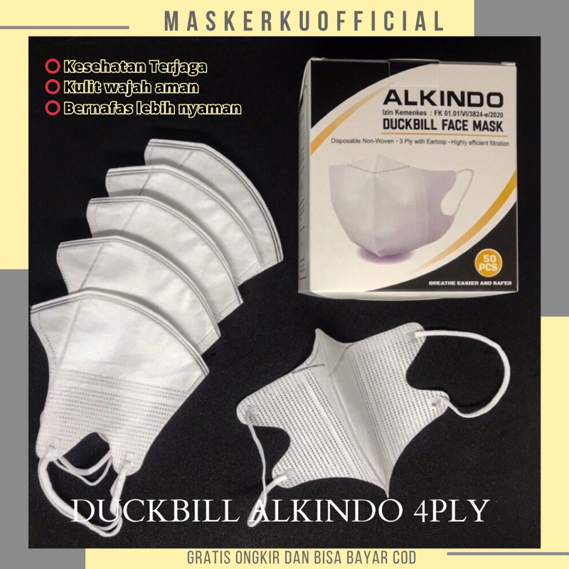 Jual MASKER DUCKBILL 50 PCS / MASKER DUCKBIL DUCKBILL MOUSON ALKINDO ...