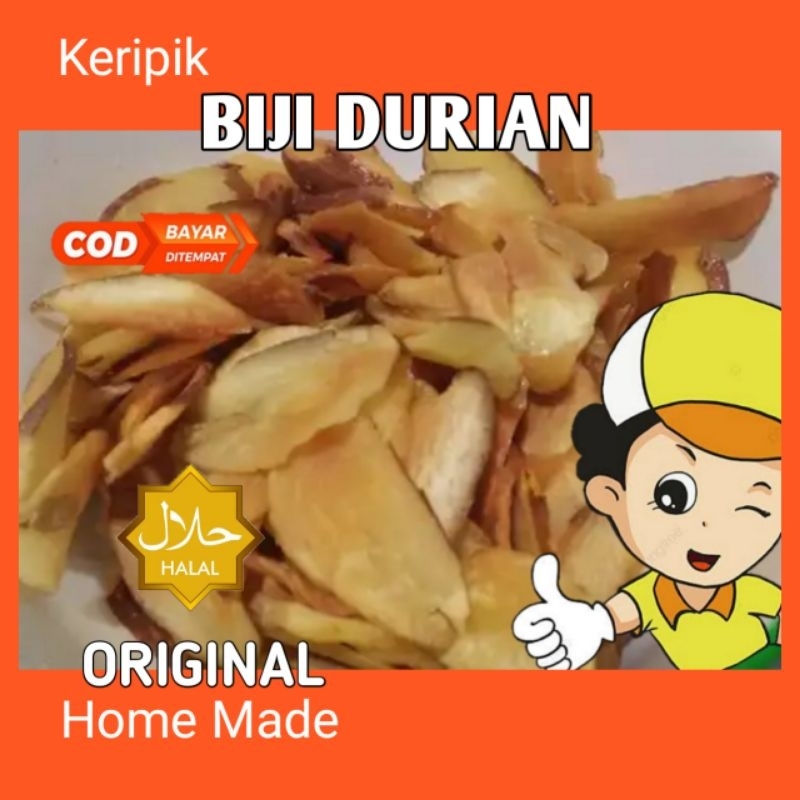 Jual Keripik Biji Durian Original 150 Gram Dari Biji Segar Shopee