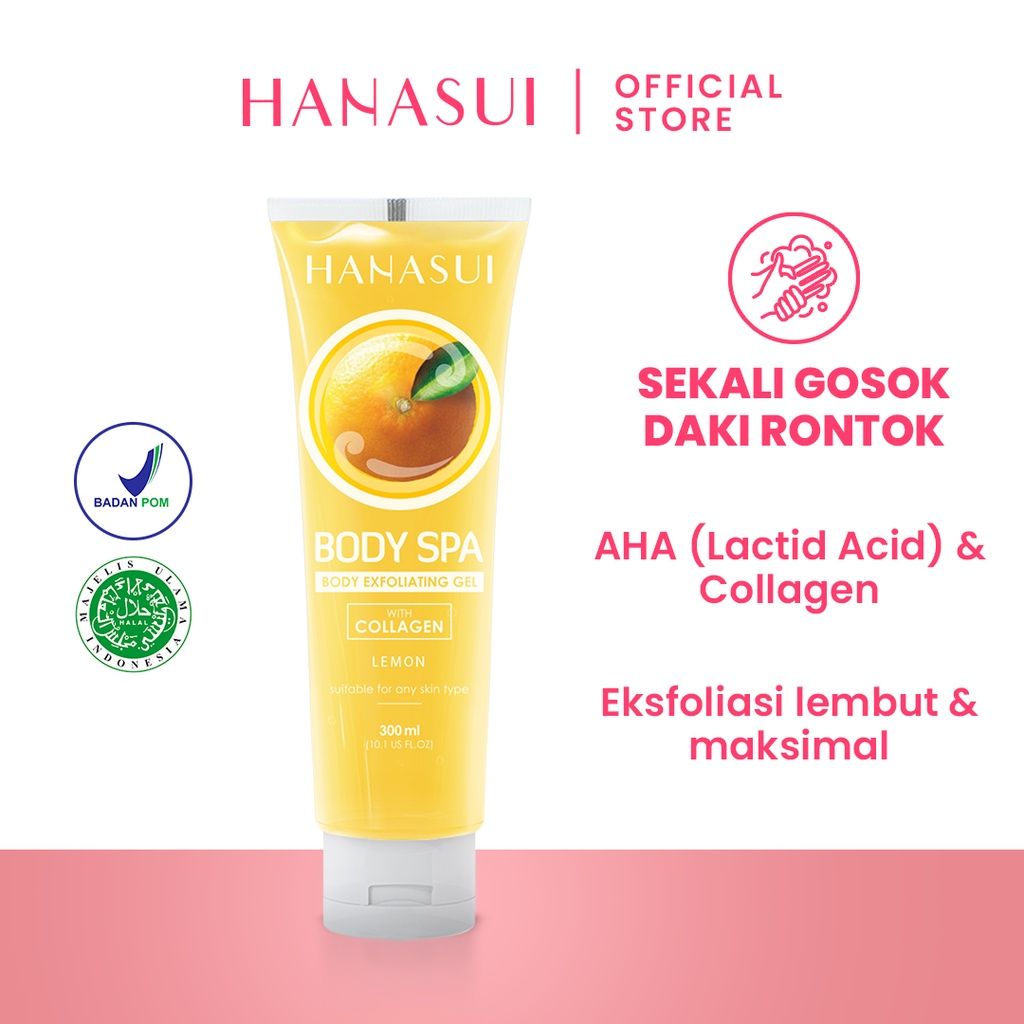 Jual HANASUI Hanasui Body Spa Exfoliating Gel with Collagen / Scrub Tubuh / Peeling Badan