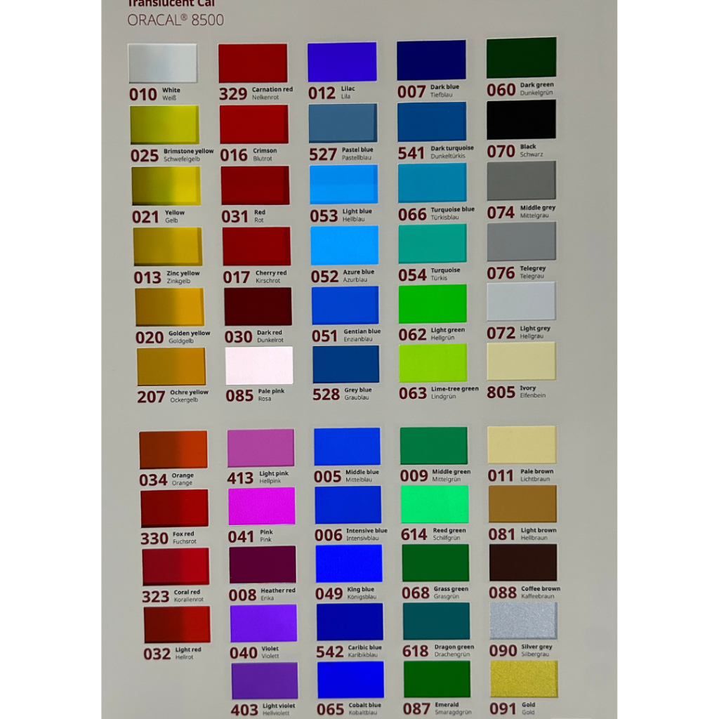 Jual Oracal Stiker 8500 Translucent 1 Roll (50 Meter) | Shopee Indonesia