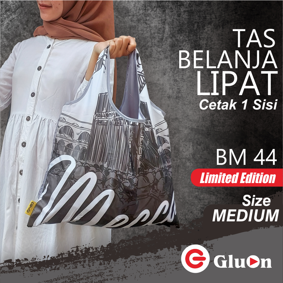 Jual Shopping Bag Lipat Tas Belanja Totebag Lipat Souvenir Mekkah