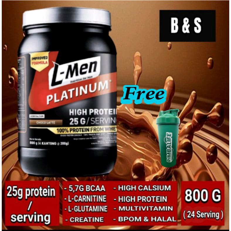 Jual PROMO !!! L-Men Platinum Whey 200 Grams Protein L Men LMen Susu ...