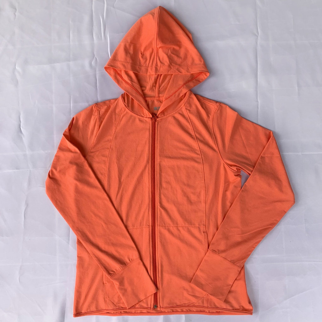 Jual Jaket Running Uniqlo AIRism Soft Orange XL Shopee Indonesia