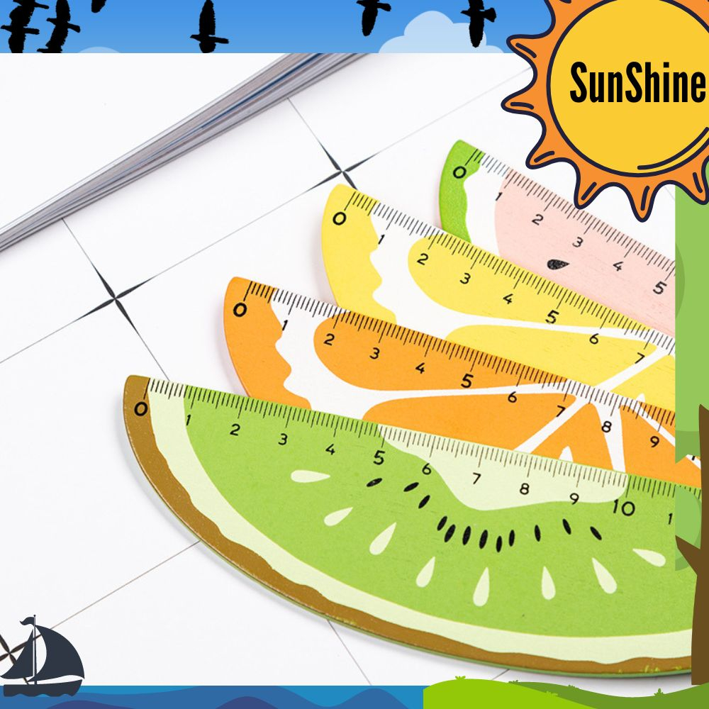 Jual Sunshine Fancy Cute Ruler Fruit / Penggaris Buah Imut RS0003 ...