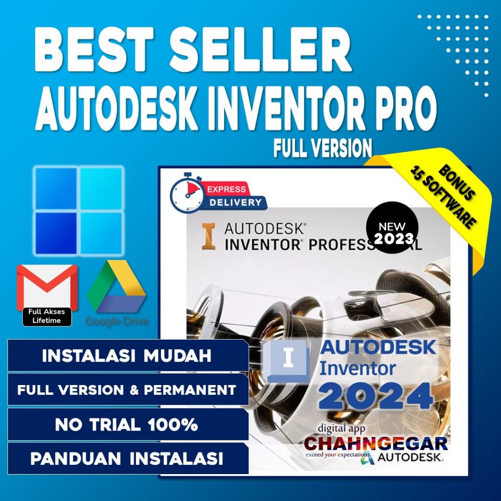 Jual Aplikasi Inventor Pro 2025 2024 2023 2022 2021 2020 2019 2018 (Win